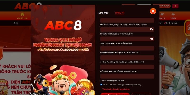 Chi tiết quy trình đăng ký ABC8 từ A tới Z