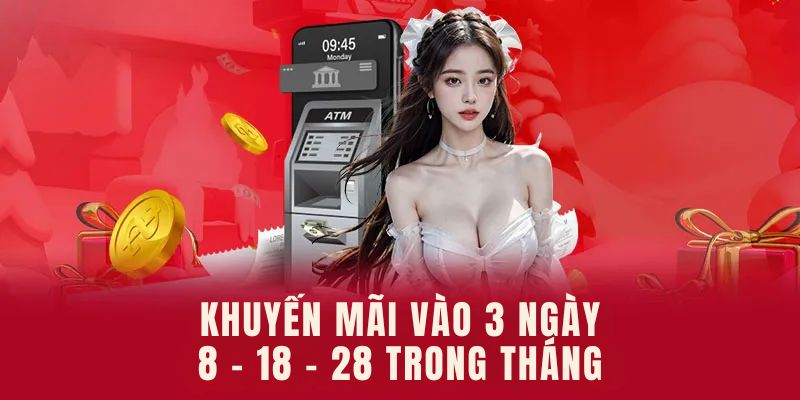 Khuyến mãi ABC8 vào 3 ngày trong tháng